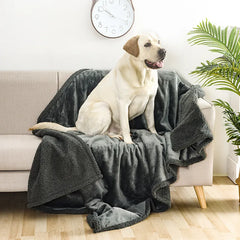 Flannel Sherpa Thick Pet Blanket