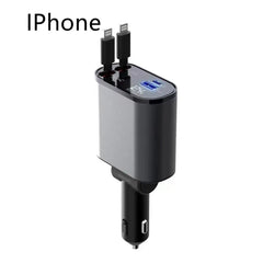 Retractable Metal Car Charger